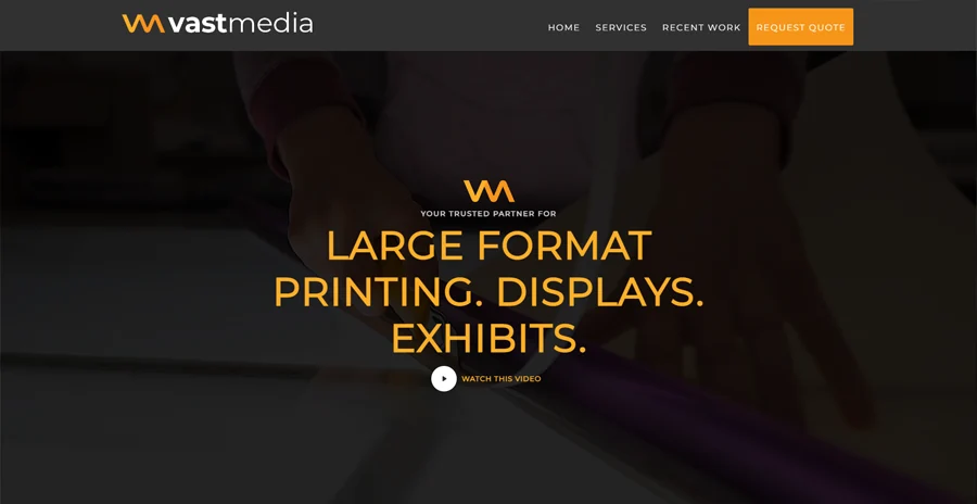 Vast Media website project by DotConnex